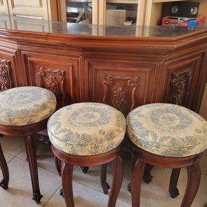 Bar Wood With 3 Chairs